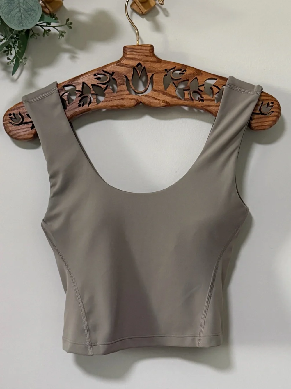 Lululemon Align Tank Top Riverstone Taupe Built-In Bra Size 6